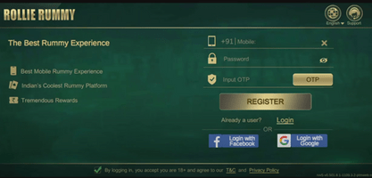Create Account In Rummy Rollie Apk