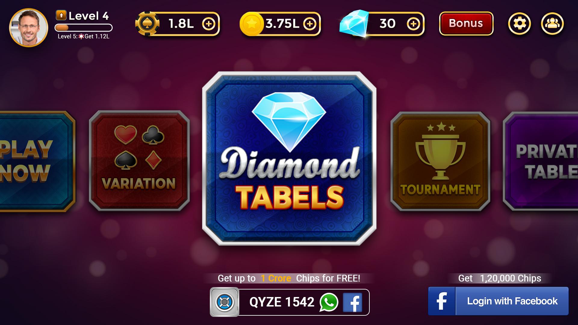 Supported Games In Diamond 3 Patti App