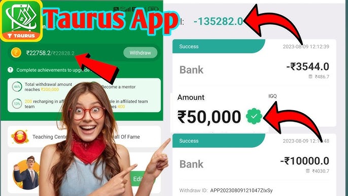 Taurus Cash : Taurus CASH : Taurus Cash Apk Download : Bonus ₹1500